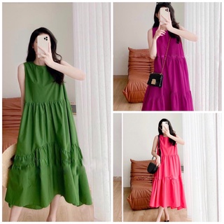 ✨BÁN SỈ✨Đâm dáng suông 3 tàng 3 màu xanh,hồng,tím