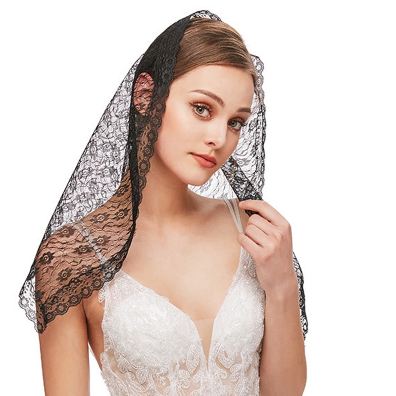Mạng Che Mặt Bằng Ren Cho Chủ Đề Nhà Thờ HAN Church Veil Mantilla La Tinh Mastilla Mastilla La Tinh