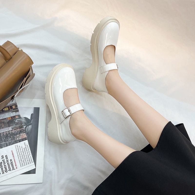 Giày Lolita Trắng Ulzzang Hàn Quốc ĐẾ CAO DÀY GIÁ RẺ  LLT007-ZOEE