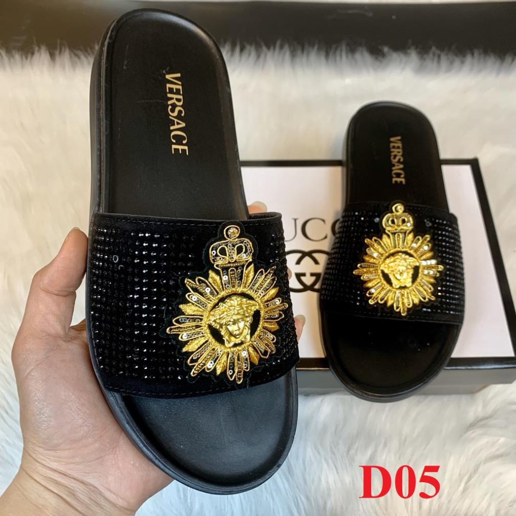 nước nam Dép nam LV 💖𝐅𝐑𝐄𝐄𝐒𝐇𝐈𝐏💖dép gucci, dép versase đế cao su Full size Nam mã DG01