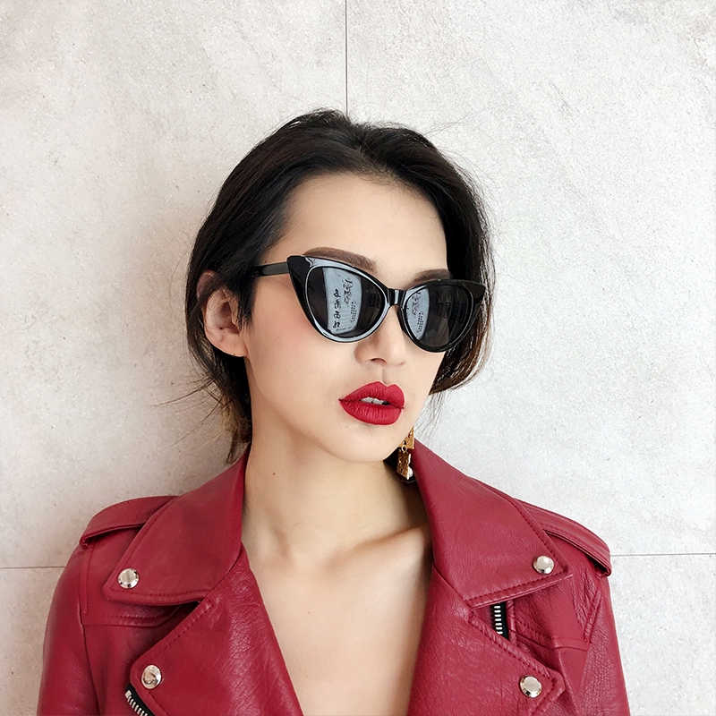 Kính Mát Mắt Mèo Phong Cách Retro Chống Tia Uv Thời Trang Cho Nữ