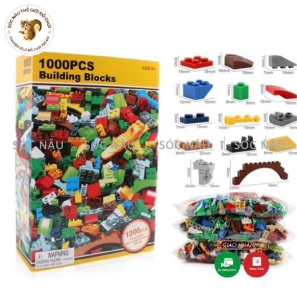 BỘ LEGO 1000 CHI TIẾT - ĐỒ CHƠI GIÁO DỤC/ Bộ ghép hình cho bé luyện tính kiên nhẫn, sáng tạo, 1000 PCS