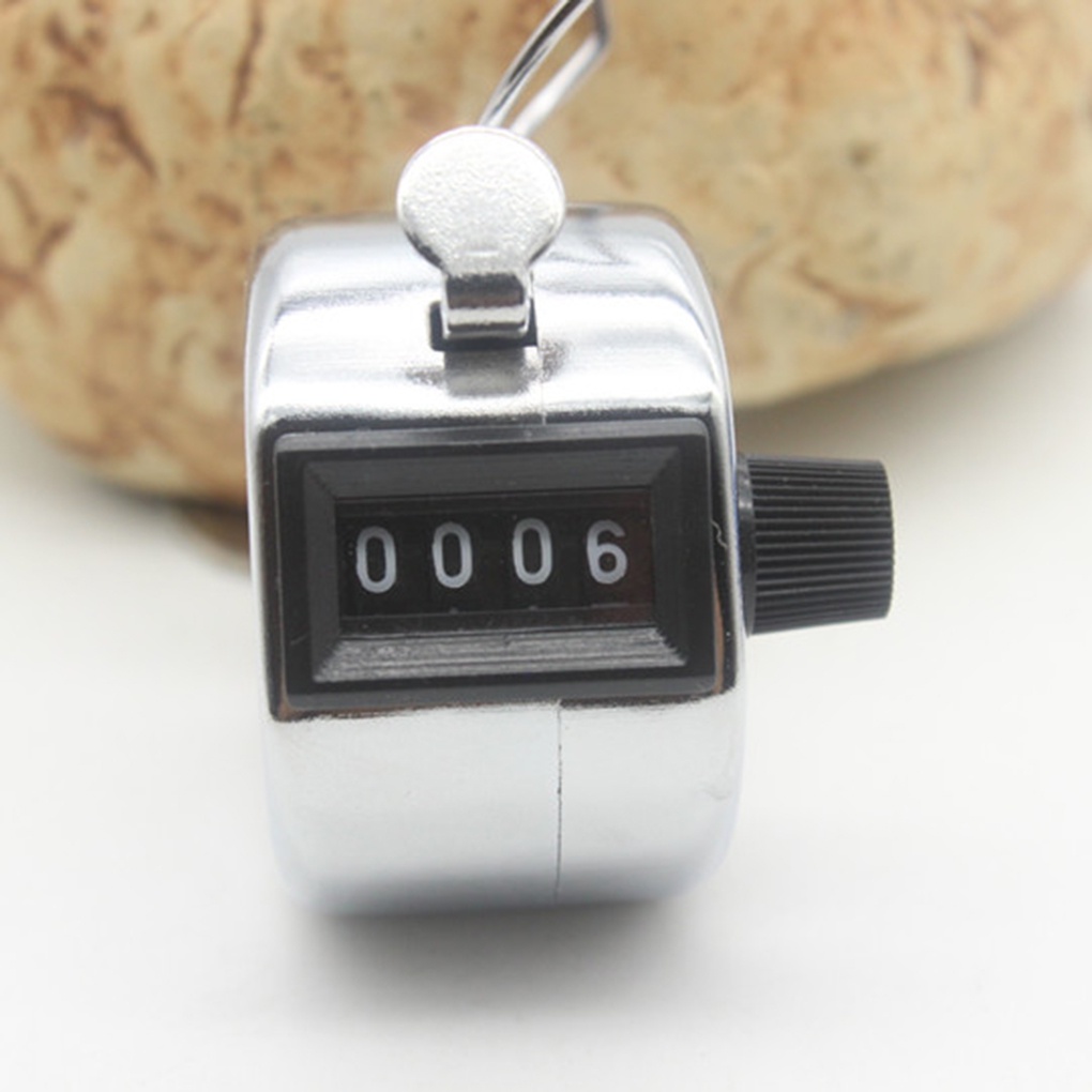 Bộ đếm thủ công chữ số dạng bấm cầm tay bằng crom cho người chơi golf