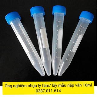 Ống nghiệm nhựa ly tâm/ lấy mẫu nắp vặn (10ml)