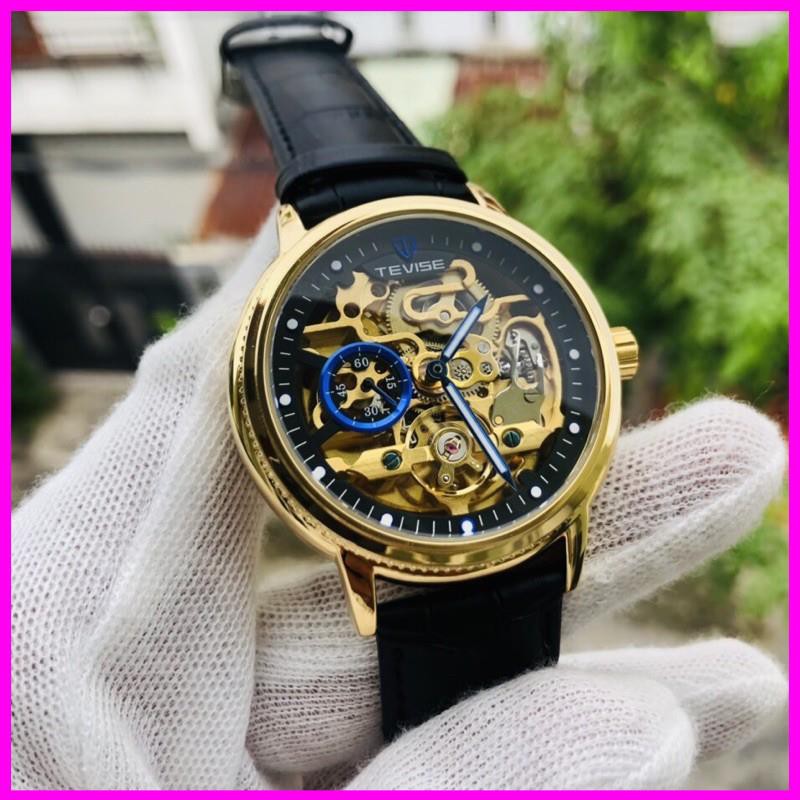 [Hàng xịn] ĐỒNG HỒ TEVISE CƠ Cho Nam  DÂY DA CAO CẤP CHÍNH HÃNG | BigBuy360 - bigbuy360.vn