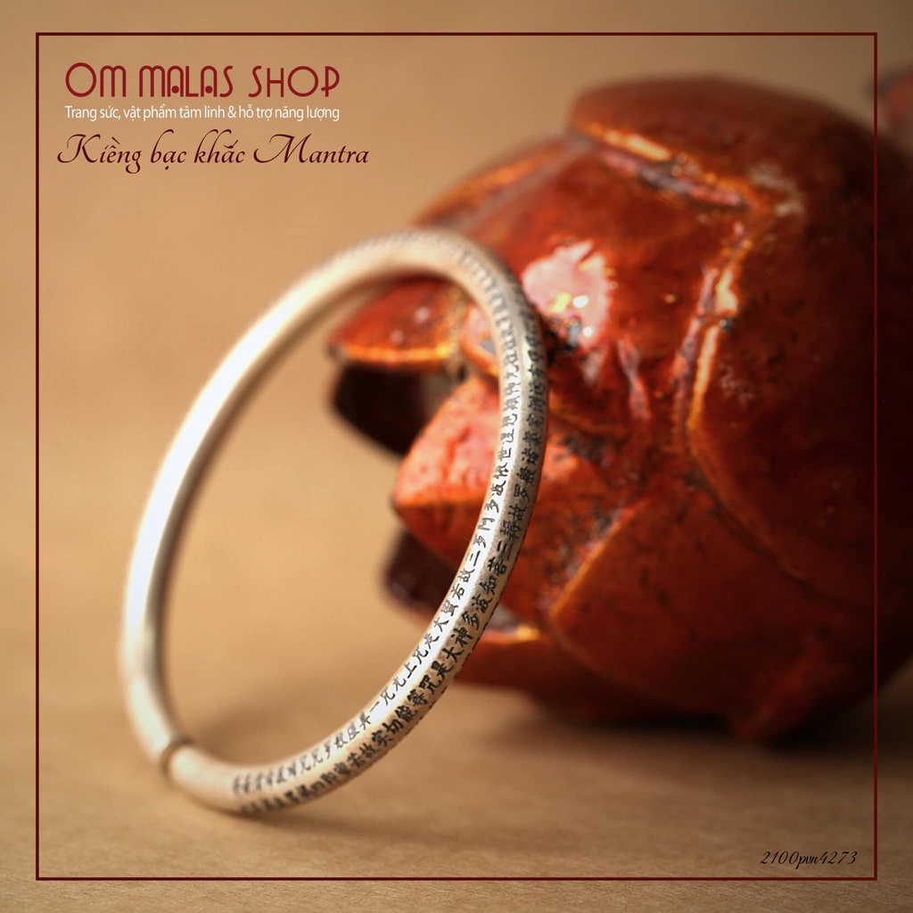 VÒNG BẠC KHẮC KINH BÁT NHÃ S925