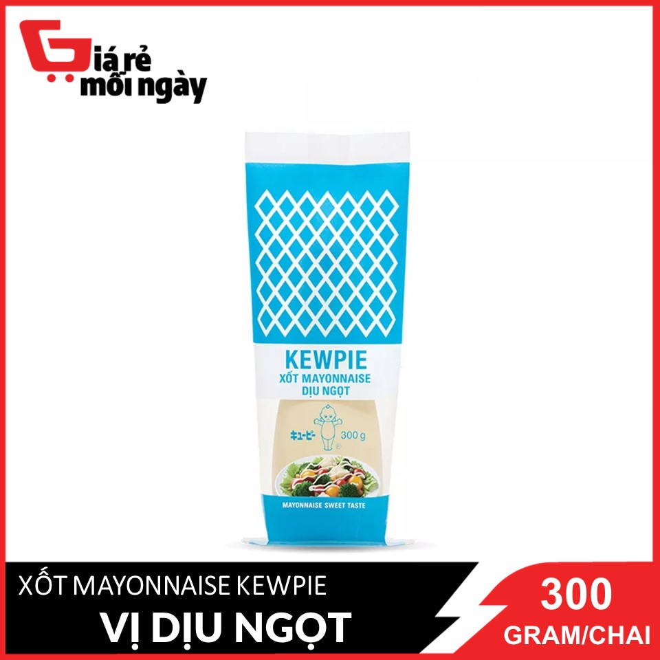 Xốt Mayonnaise Kewpie dịu ngọt chai 300g