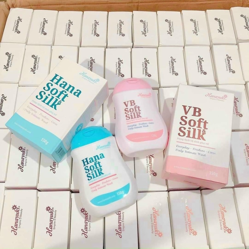 Dung dịch vệ sinh Hânyuki Sòt Silk Hồng - Xanh