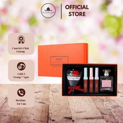 Bộ quà tặng bạn gái SON - NƯỚC HOA cao cấp xinh xắn sang trọng - Combo quà tặng mỹ phẩm tặng quà bạn gái