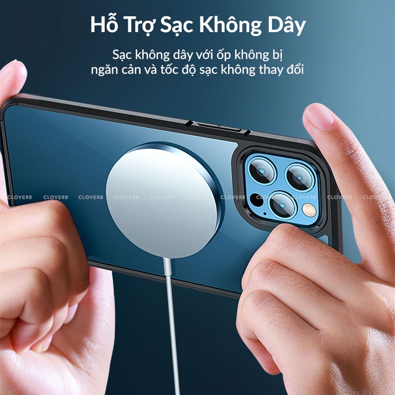 Ốp Lưng Trong Viền Màu X-level Ice Crystal Chống Sốc Chống Rơi Không Ố Vàng Bảo Vệ Camera Cho Ip 11 12 13 Pro Max
