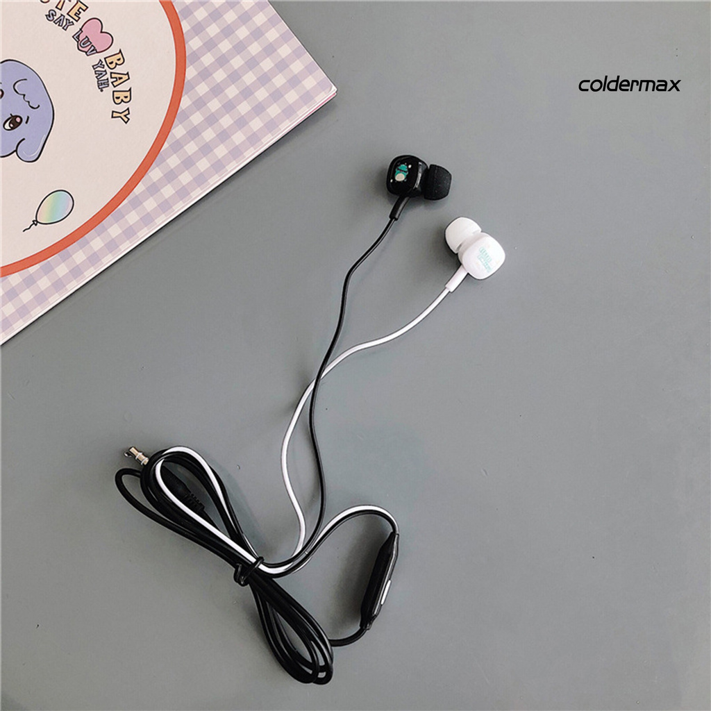 Tai Nghe Bass Nhét Tai Có Dây Hình Hoạt Hình Đáng Yêu Kèm Hộp Đựng