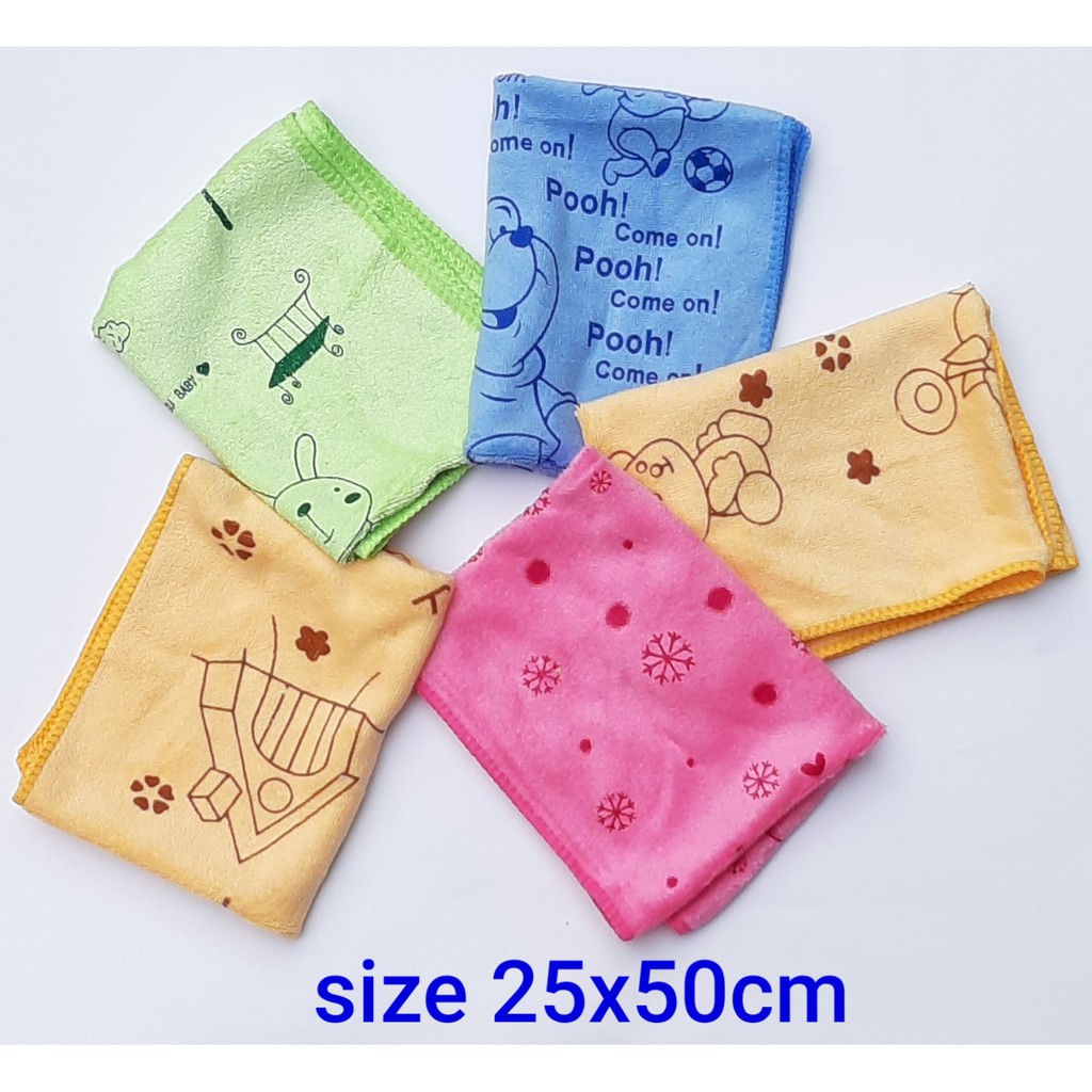 [8cái] Khăn lau mặt siêu mềm mịn cao cấp 25x50cm