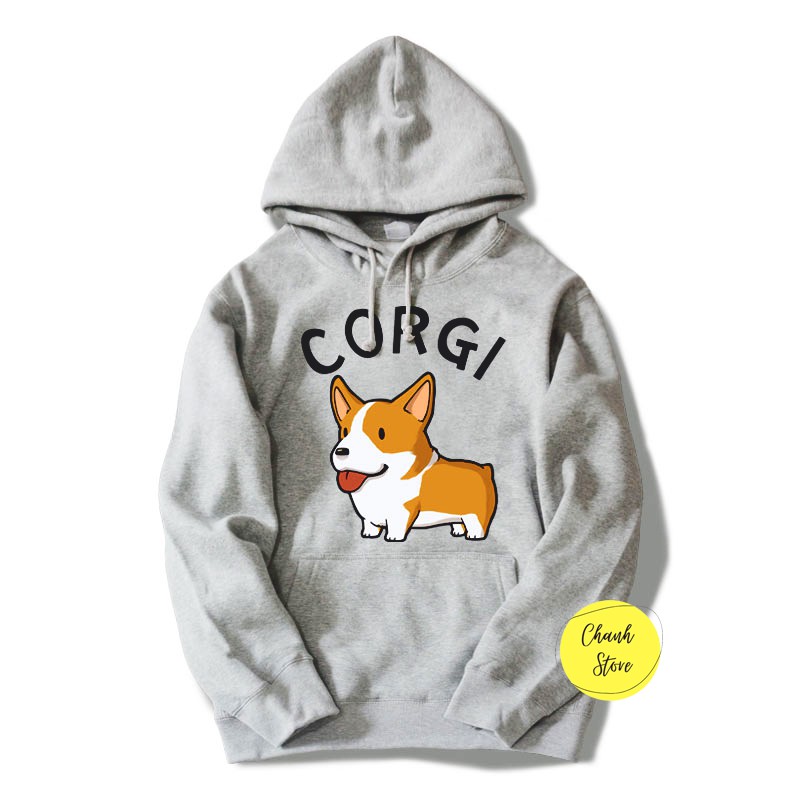 Áo Hoodie Unisex Corgi