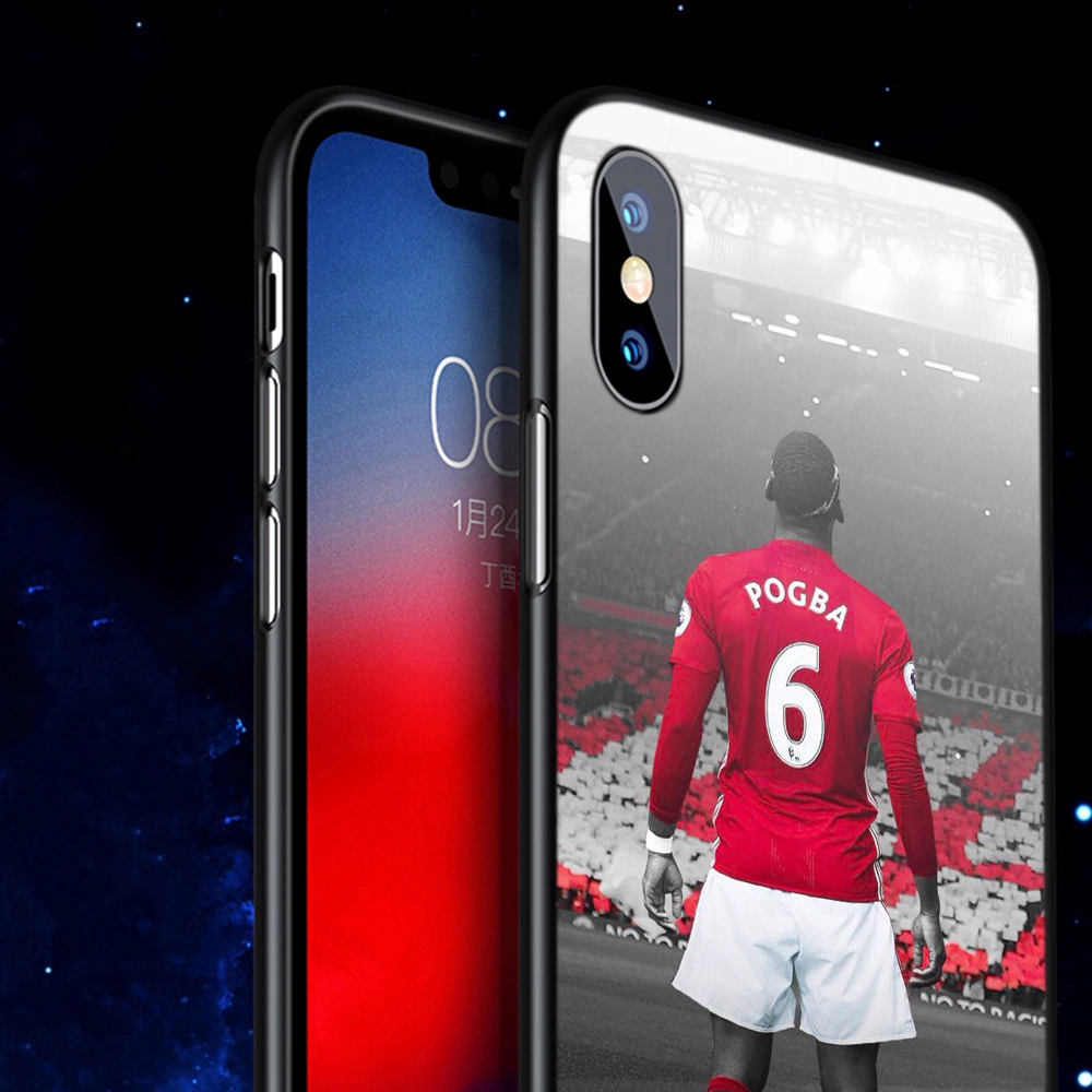 Ốp điện thoại silicone mềm cầu thủ bóng đá Paul Pogba cho IPHONE 6 6S 7 8 PLUS X XR XS 11 PRO MAX SE 2020