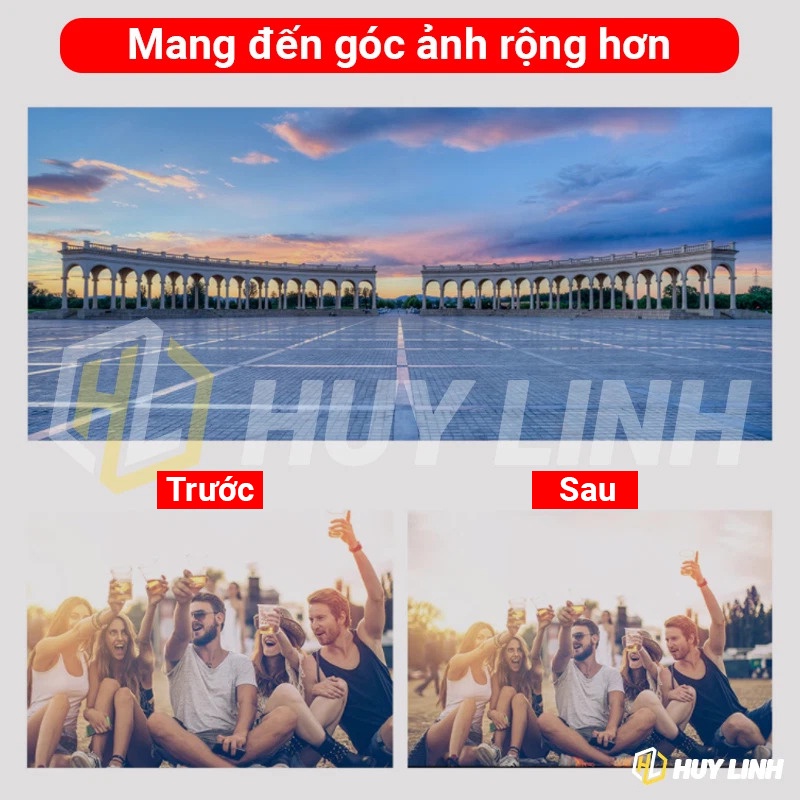 Bộ ống kính góc rộng dành cho điện thoại Apexel 110 độ chuẩn 4k HD Mẫu mới 2022