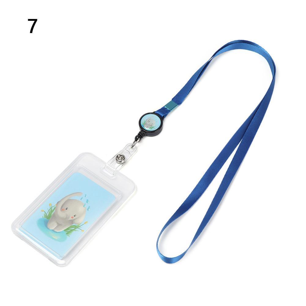 YVE Giá Đỡ Thẻ Tên Kiểu Hoạt Hình Có Thể Thu Gọn Tiện Dụng Cho Nam Và Nữ