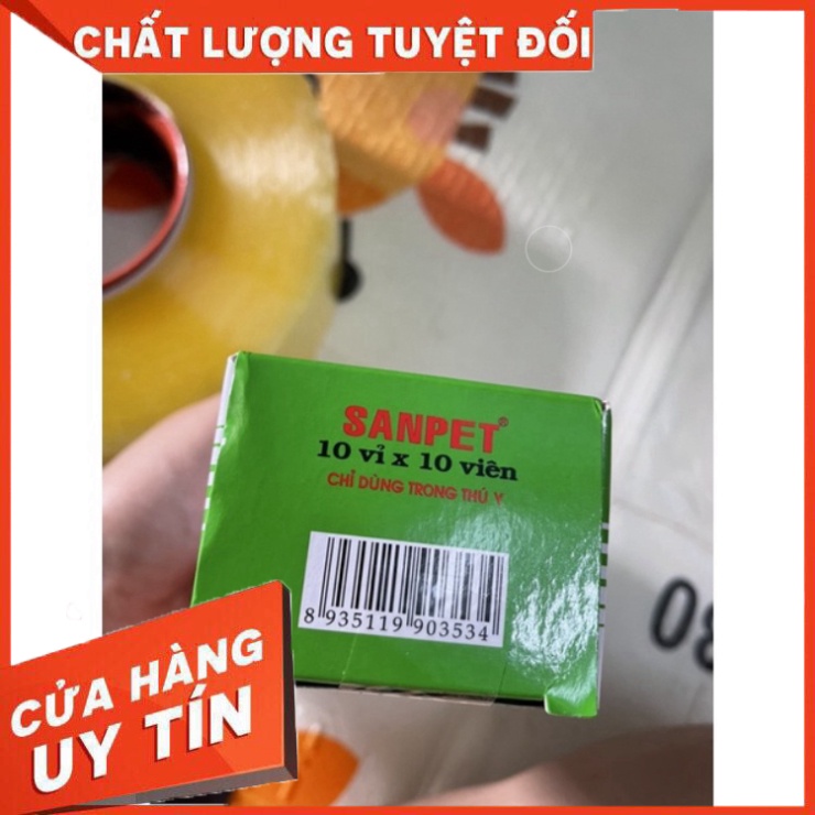 Viên tẩy sán dây, sán lá cho Chó Mèo - 1 viên/5kg Của QuaQua