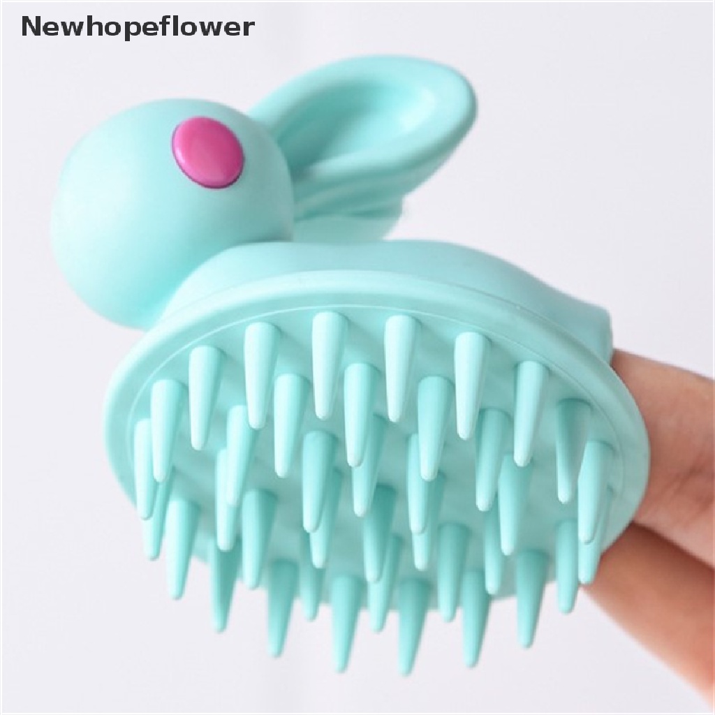 Bàn Chải Silicone Mát Xa Da Đầu Tiện Dụng