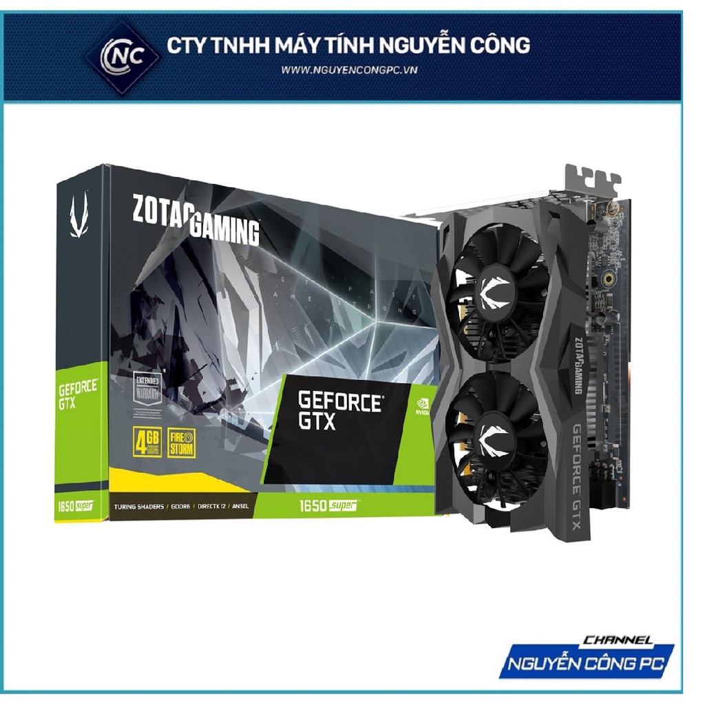 Card Màn Hình ZOTAC GAMING GeForce GTX 1650 SUPER Twin Fan 4G GDDR6