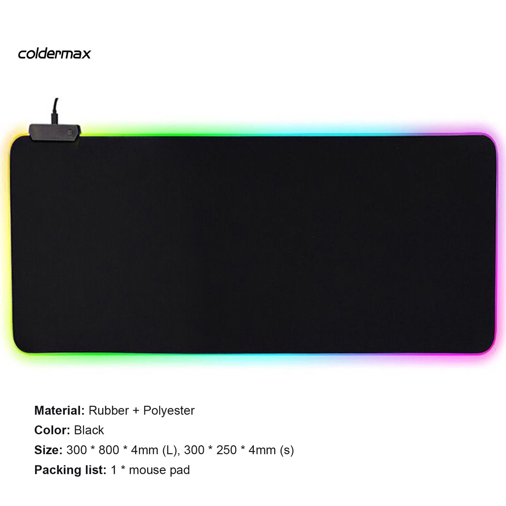 COLD Comfortable Mouse Pad Gaming RGB Desk Mouse Pad Skin-friendly for Office