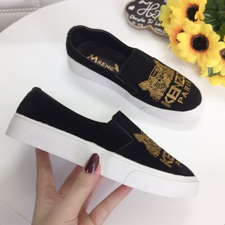 [Slip on] Giày lười nữ thêu (kèm ảnh thật)