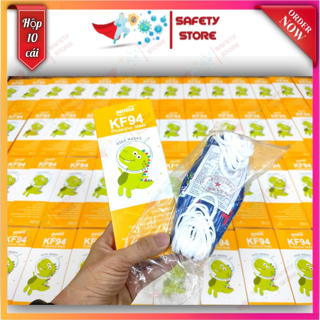 Khẩu trang cho bé 0-3 tuổi - KF94 chuẩn Hàn Quốc - 1 set 10 cái - Hộp màu xịn sò | BigBuy360 - bigbuy360.vn