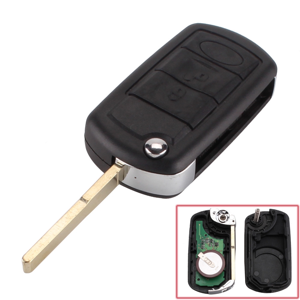 433 Mhz 3 Nút Lật Gấp Điều Khiển Từ Xa Ô Tô Điều Khiển Từ Xa Key Fob Dành Cho ĐTDĐ Land Rover Thể Thao RANGE ROVER Phát Hiện Ra Hu101