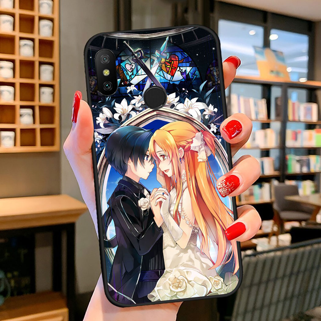 Ốp Điện Thoại Họa Tiết Sword Art Online Cho Xiaomi Redmi Note 9 Pro Max 9s 9t 9a 9c Go 133qk