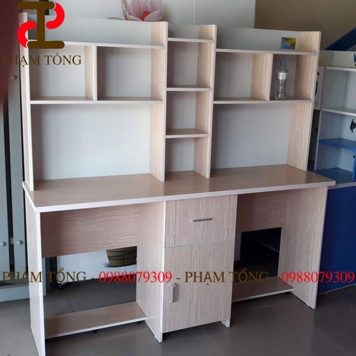 Bàn học đôi vân gỗ  Miễn phí giao hàng