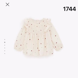 Áo sơ mi zara hoạ tiết bọ rùa