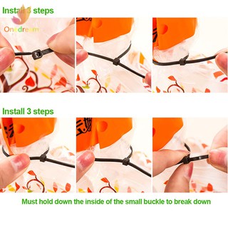 ♣100 Pcs ABS Plastic Cable Ties Zip Fasten Wire Wrap Strap Fastening