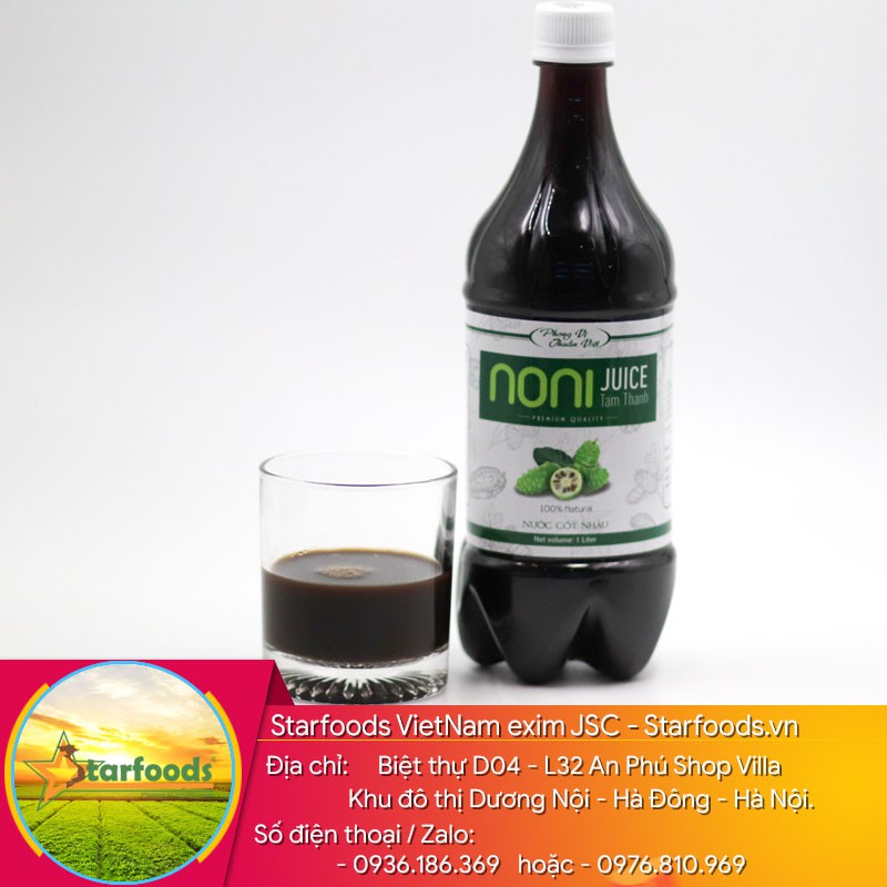 Cốt Nhàu Noni nhà làm lên men từ quả nhàu tươi chín trắng - Pure Noni juice 1000mil. | BigBuy360 - bigbuy360.vn