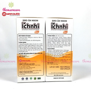 Siro Ích nhi, hỗ trợ giảm ho, giúp bé ăn ngon, giảm biếng ăn cho trẻ