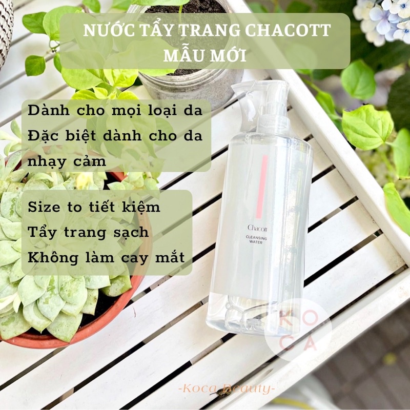 [CHACOTT] Nước tẩy trang Chacott Cleansing Water 500ml