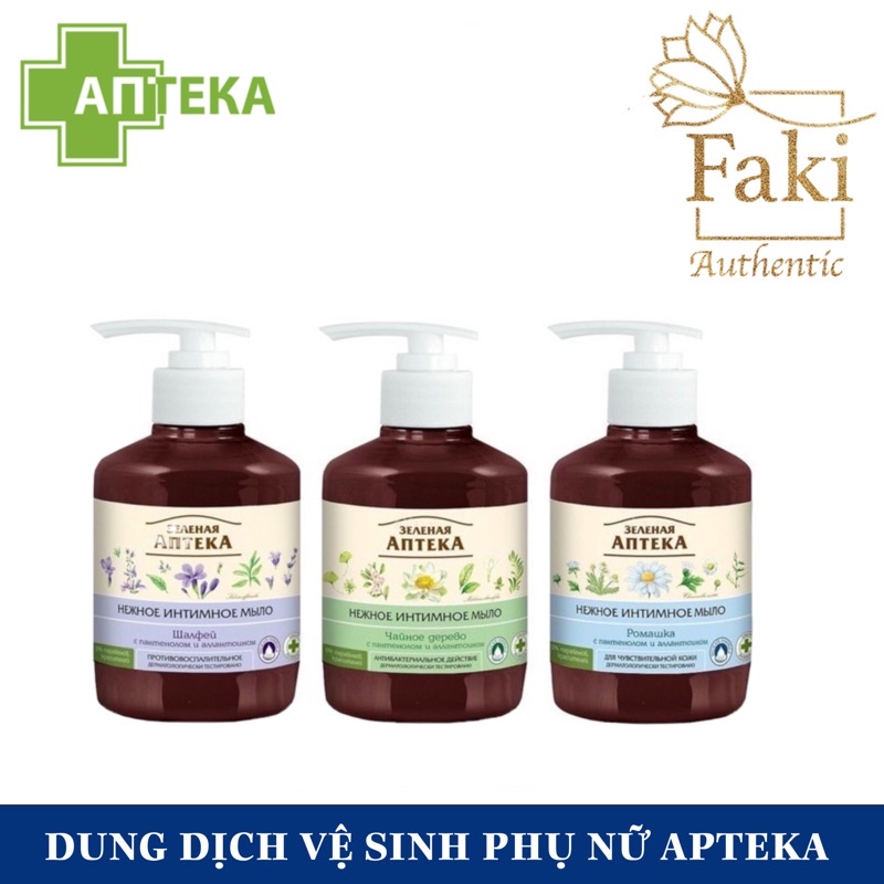 Apteka Gel Vệ Sinh Phụ Nữ - Gel Anteka Dung Dịch Vệ Sinh Dạng Gel  370ml