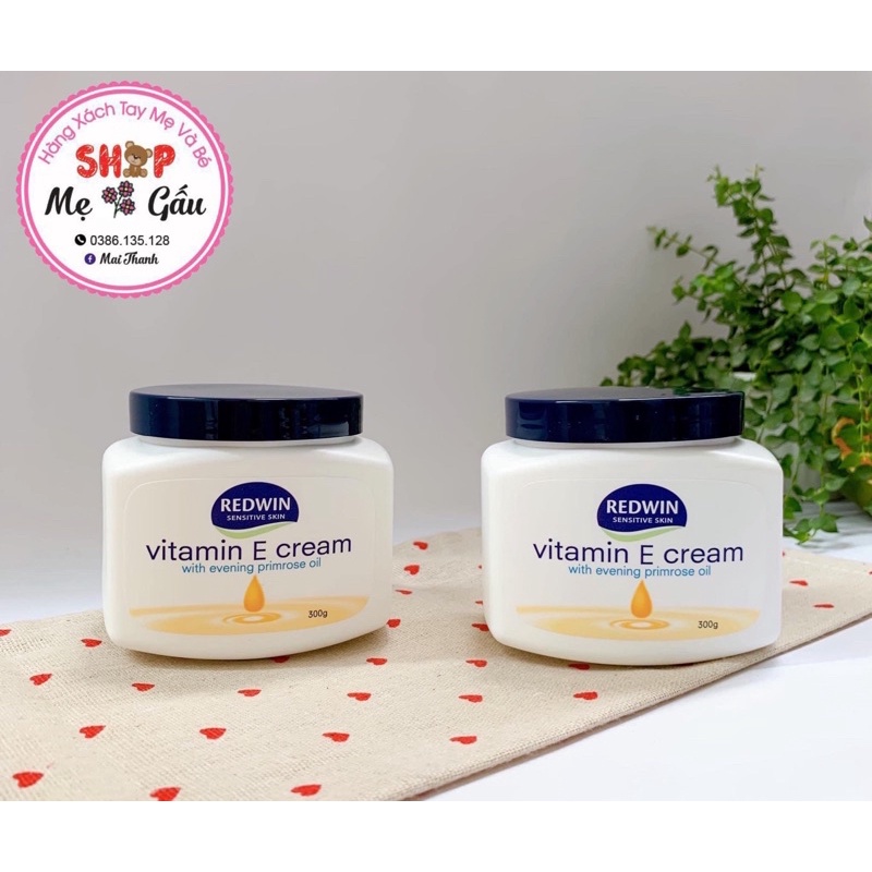 Kem dưỡng Vitamin E Redwin Úc 300g