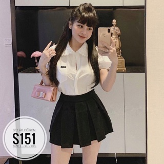 Bigsize set áo cổ ren s151