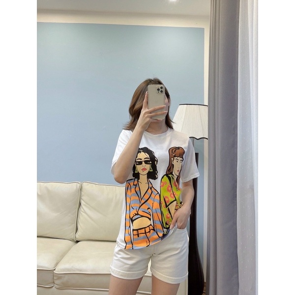 Áo phông ZR hình cô gái