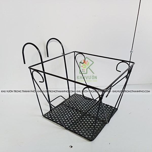 Giá Sắt Vuông Treo Chậu Hoa Ban Công 22cm