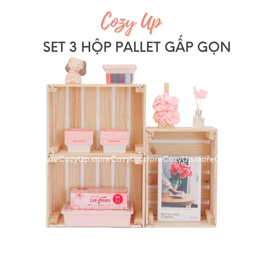 Thùng gỗ Pallet -Kệ gỗ Pallet gấp gọn