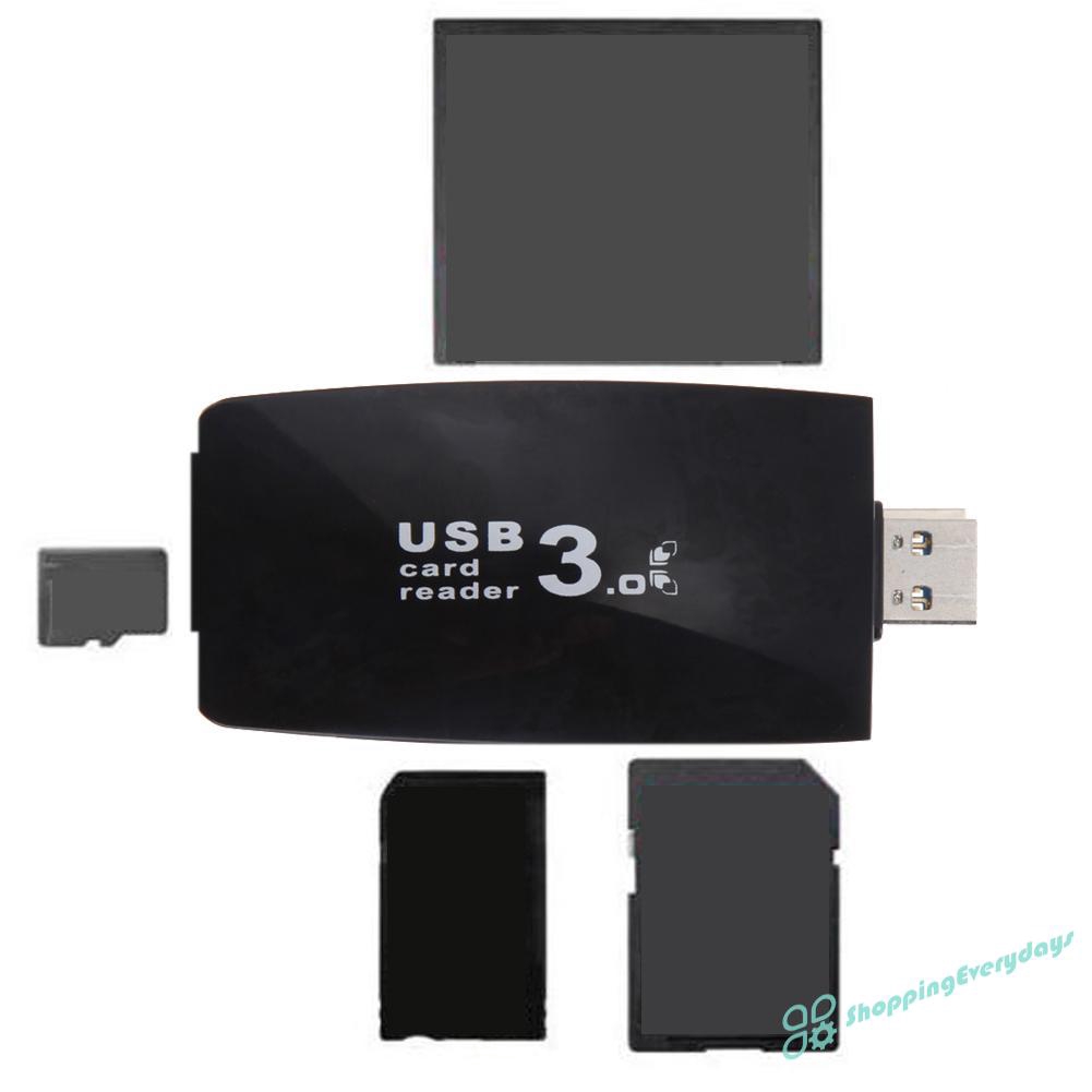 Đầu Đọc Thẻ Nhớ Tốc Độ Cao Usb 3.0 Thẻ Nhớ Sd Tf Cf Xd M2 Ms