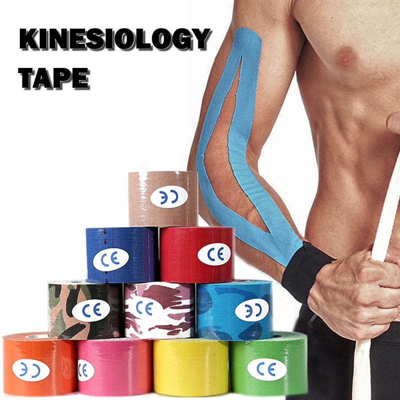 [Hàng mới về] Băng quấn Kinesiology co giãn giúp bảo vệ cố định đầu gối/khuỷu tay/cổ tay khi chơi thể thao mới