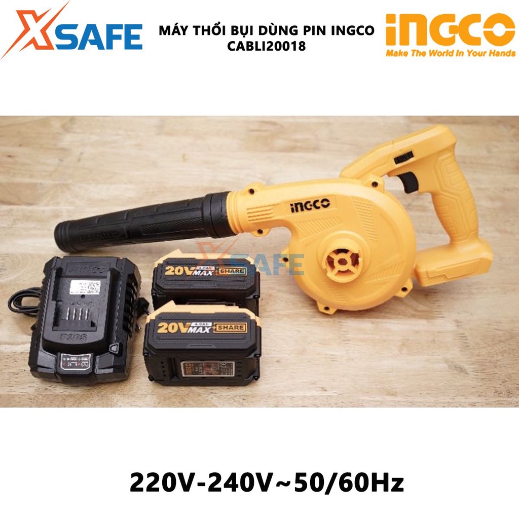 Máy thổi bụi dùng pin INGCO CABLI20018 điện thế pin 20V, không kèm theo pin và sạc - chính hãng