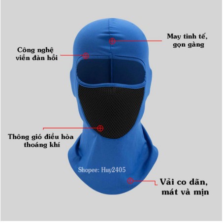 Khăn Phượt Trùm Đầu Ninja Điều Hòa X2 Cao Cấp - Mặt Nạ Chống Nắng, Chống Tia Uv Đa Năng Đi Xe Máy, Câu Cá, Chơi Thể Thao