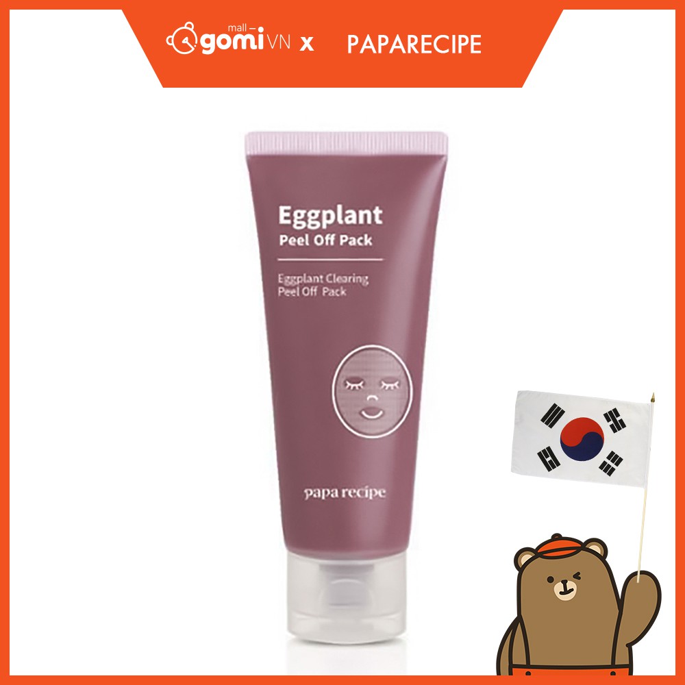 Tẩy Da Chết Chiết Xuất Cà Tím PAPARECIPE Eggplant Clearing Peel Off Pack GomiMall