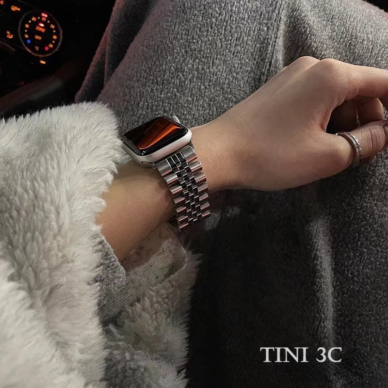 Dây Đeo Inox Cho Đồng Hồ Thông Minh Apple Watch Series 8 7 6 5 4 3 SE S8 Ultra 49mm 38/40/41/42 45mm 44mm