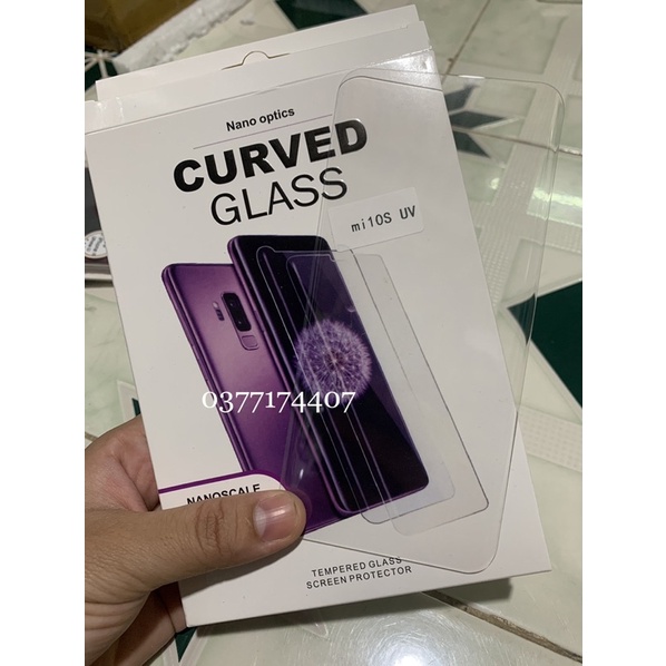 Kính cường lực UV cho Xiaomi Mi 10S Full màn hình đổ keo nước cao cấp