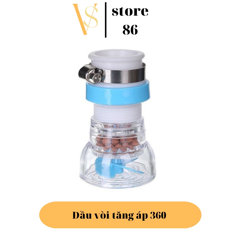 Đầu Vòi Nước Tăng Áp Dây Nối Đầu Vòi Nước Tăng Áp Có Nút Điều Chỉnh Xoay 360 Cực HOT