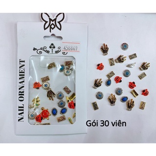 (phụ kiện nail) charm noel-tết trang trí móng