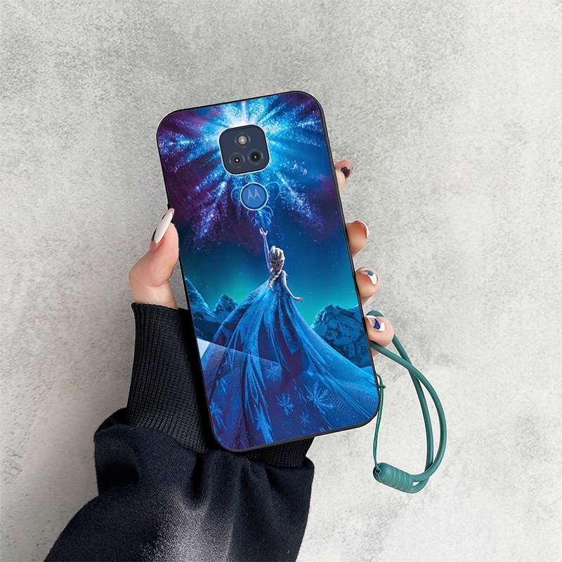 Ốp Điện Thoại In Hoạt Hình Pikachu Kèm Dây Đeo Cho Motorola Moto G Play 2021